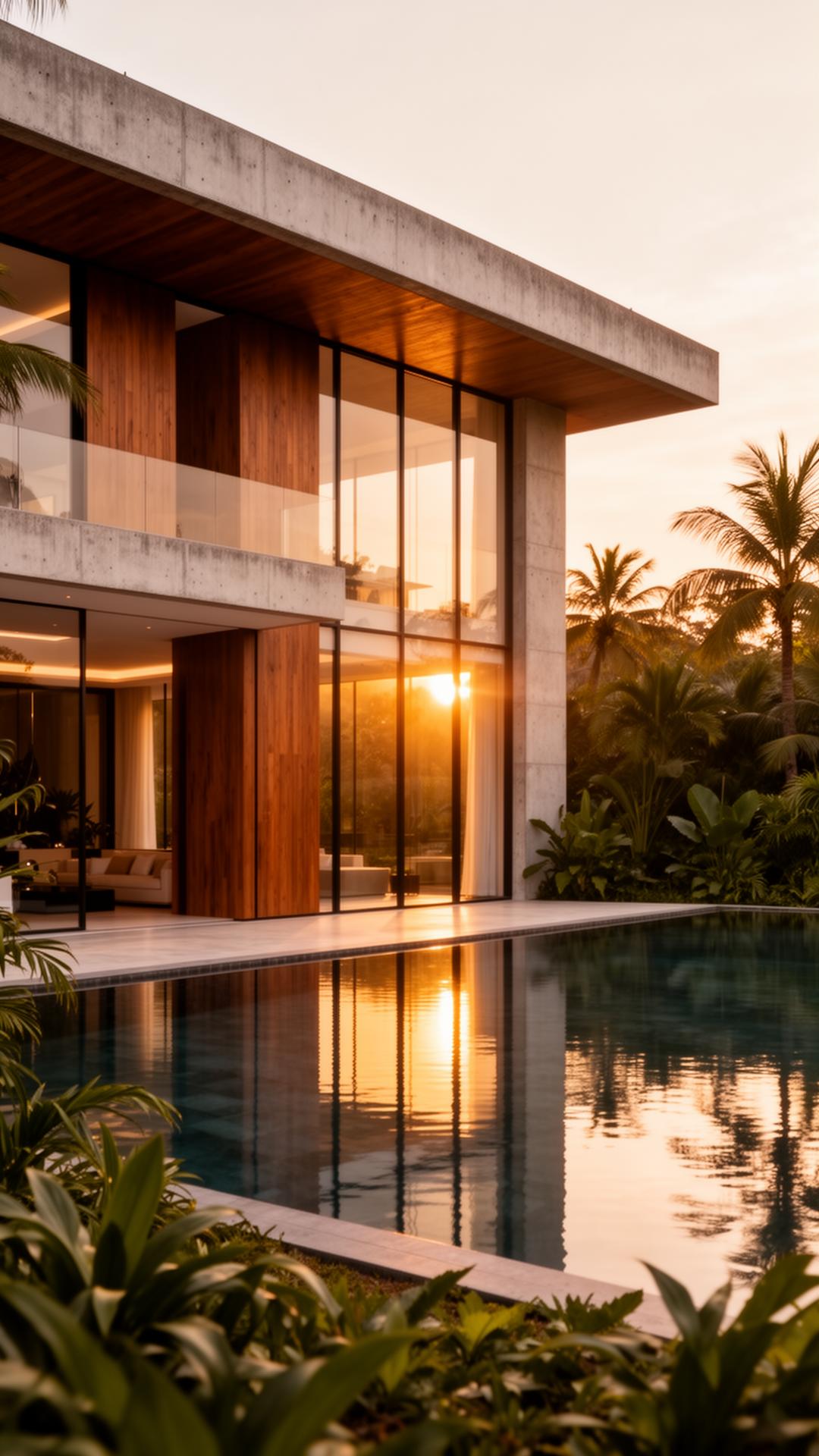 Luxury modern villa at sunset by Mcarrays Association LBG